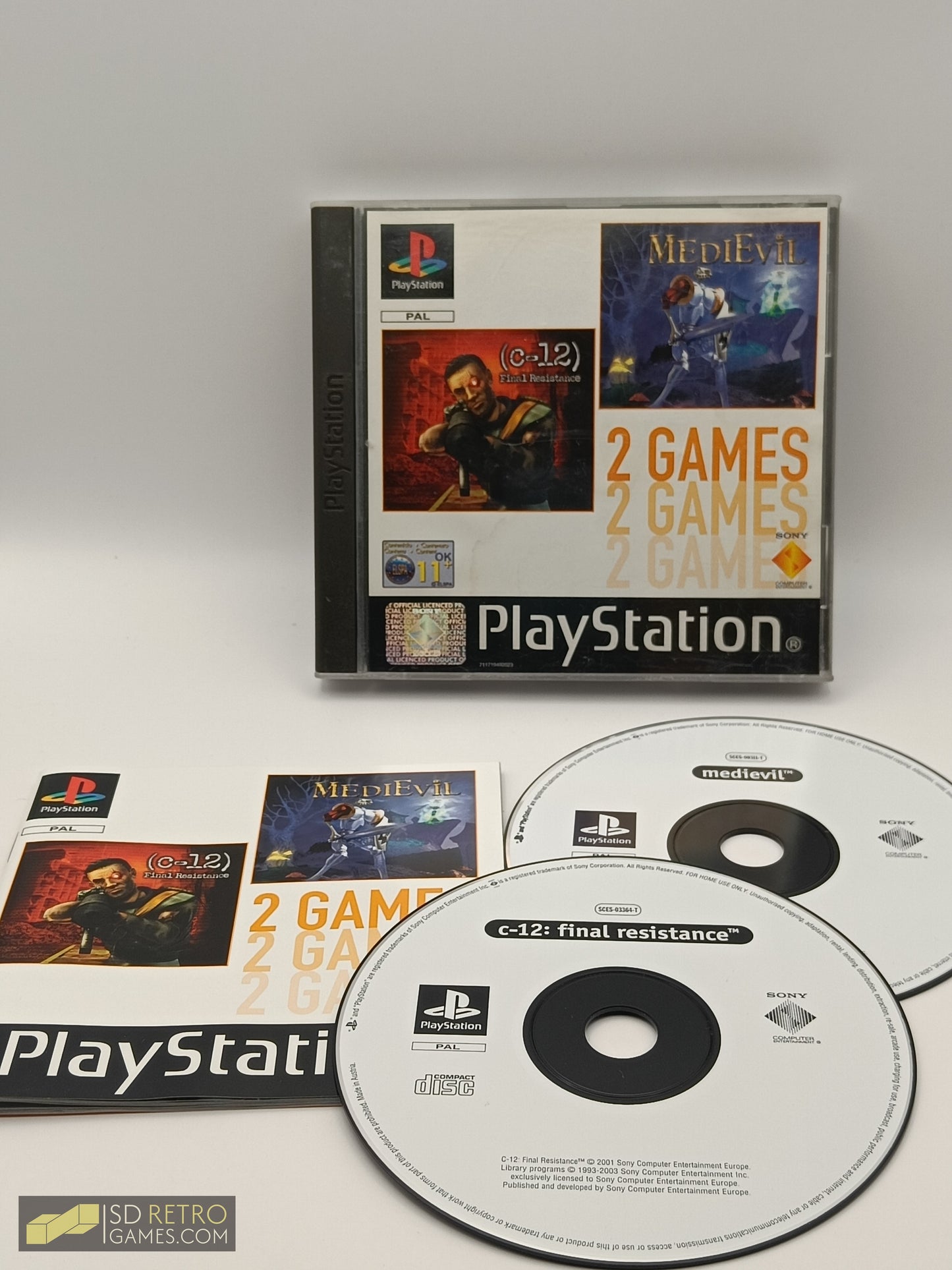 C-12 + Medievil 2 Games Pack - PS1