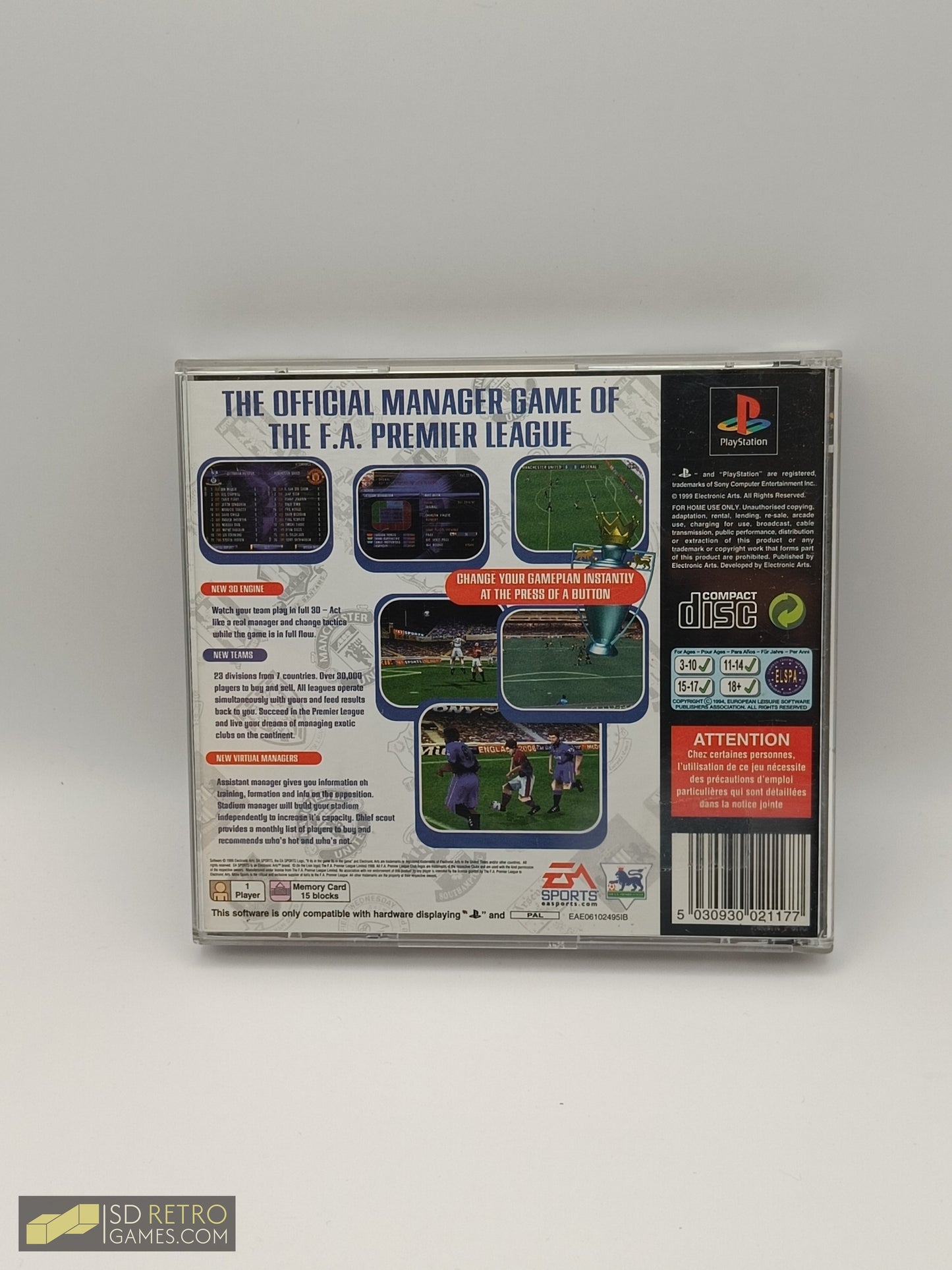 The F.A. Premier League Football Manager 2000 - PS1