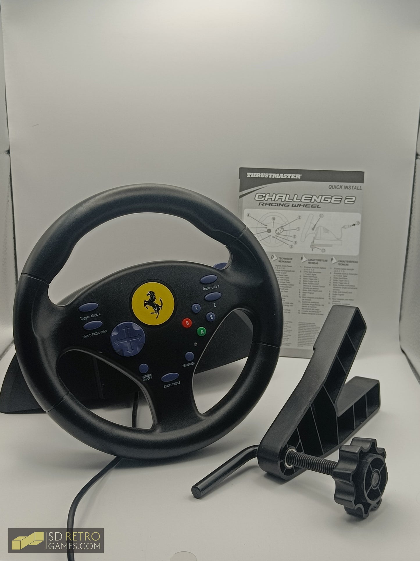Thrustmaster Challenge 2 Racing Wheel - Complete - GameCube