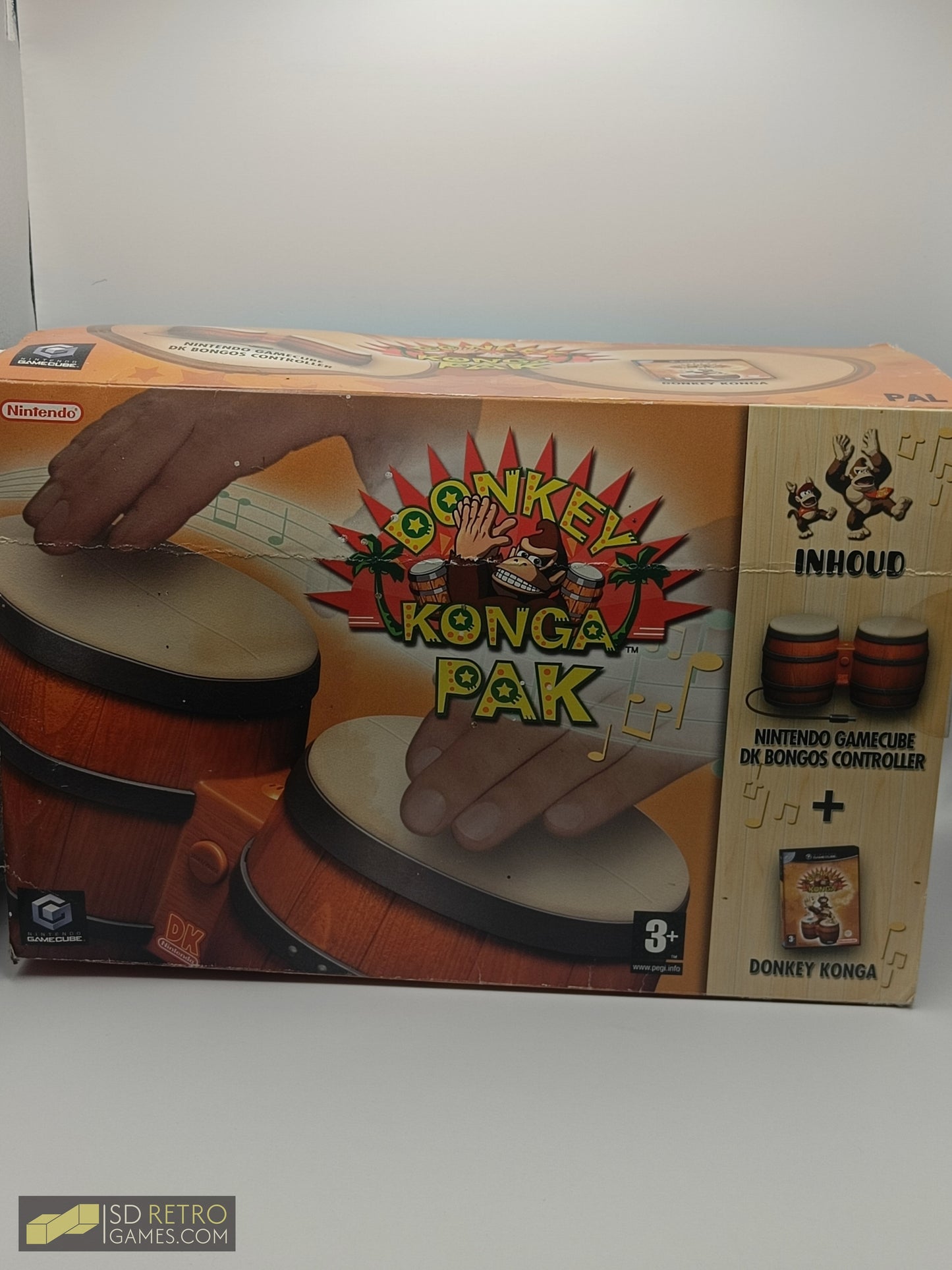 DK Bongo Controller met Doos - Zonder Donkey Konga - GameCube
