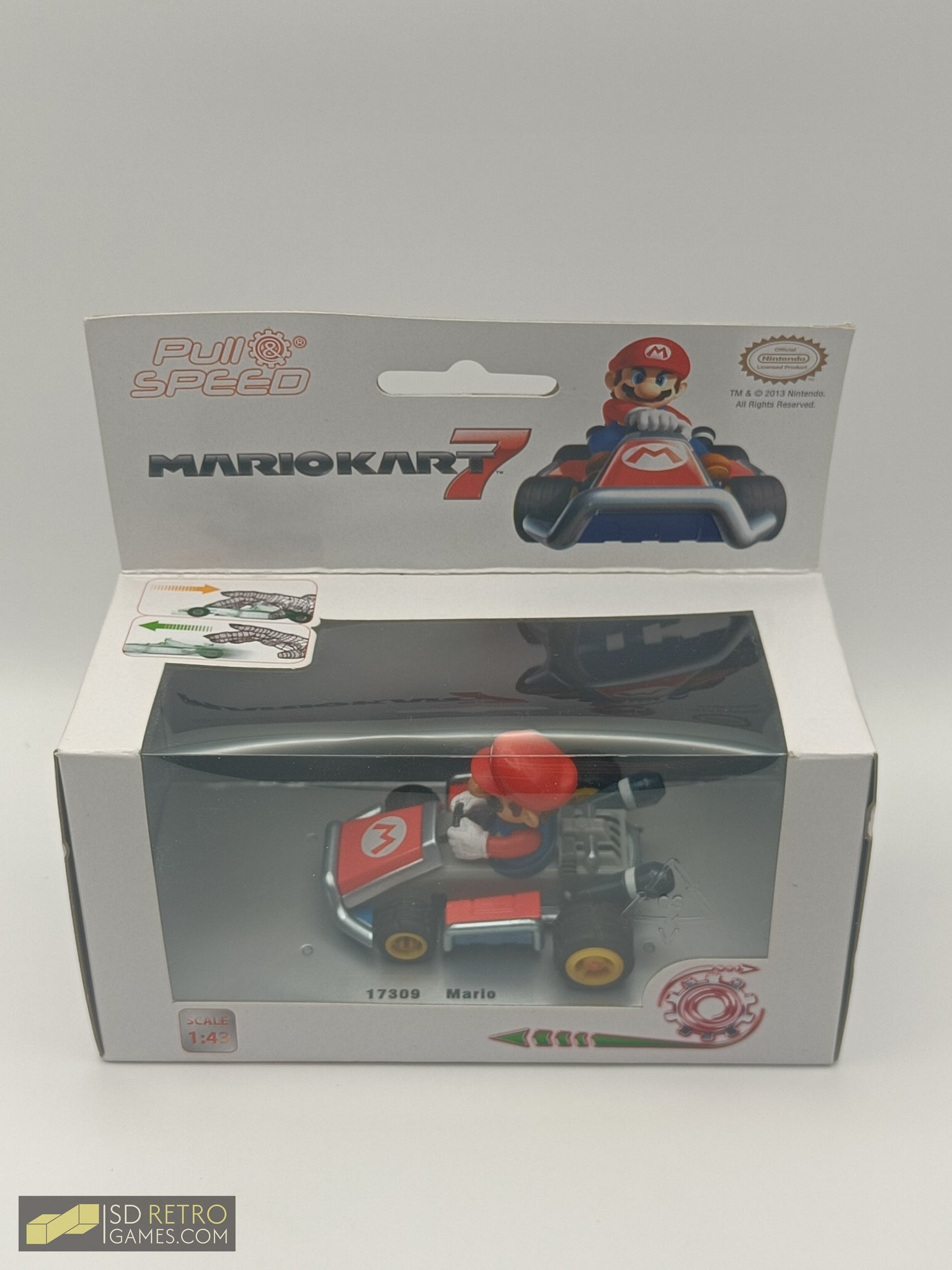 Mario Kart 7 Pullback Cart - Mario Sealed