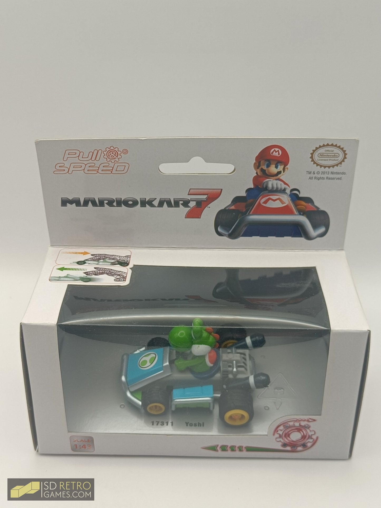 Mario Kart 7 Pullback Cart - Luigi Sealed
