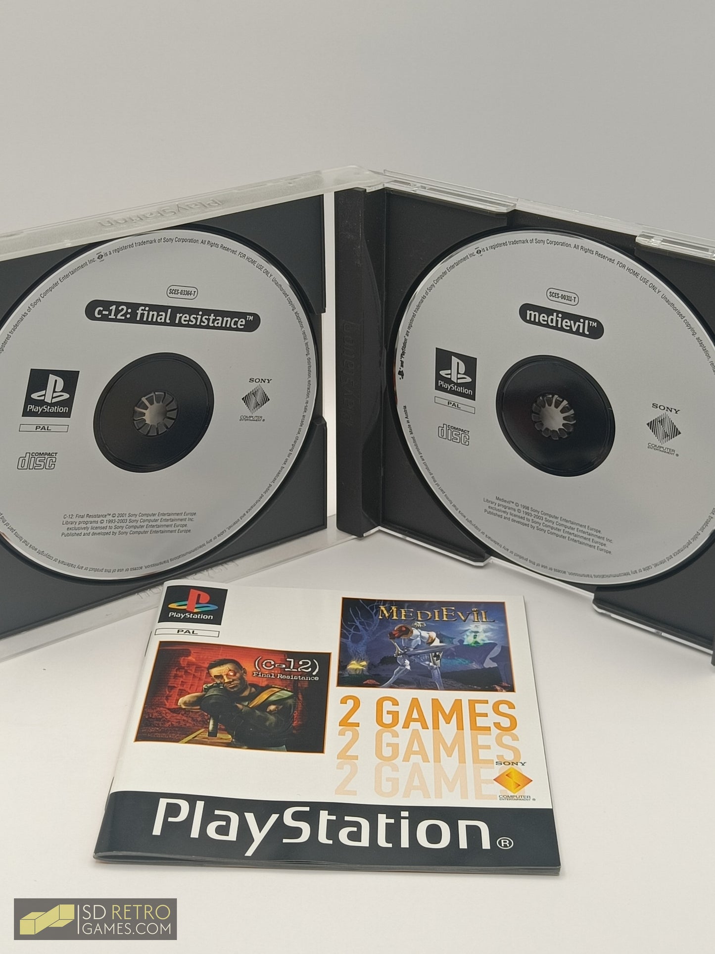 C-12 + Medievil 2 Games Pack - PS1