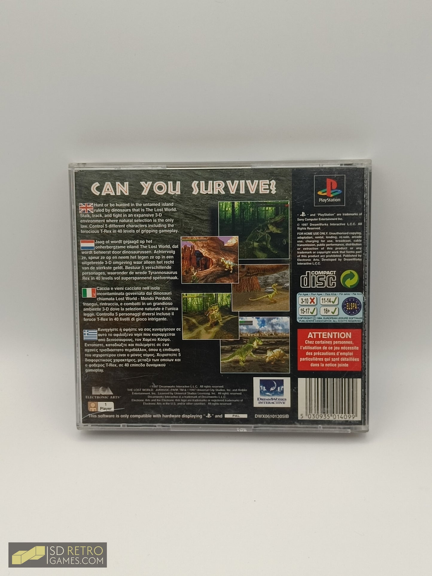 The Lost World: Jurassic Park - PS1