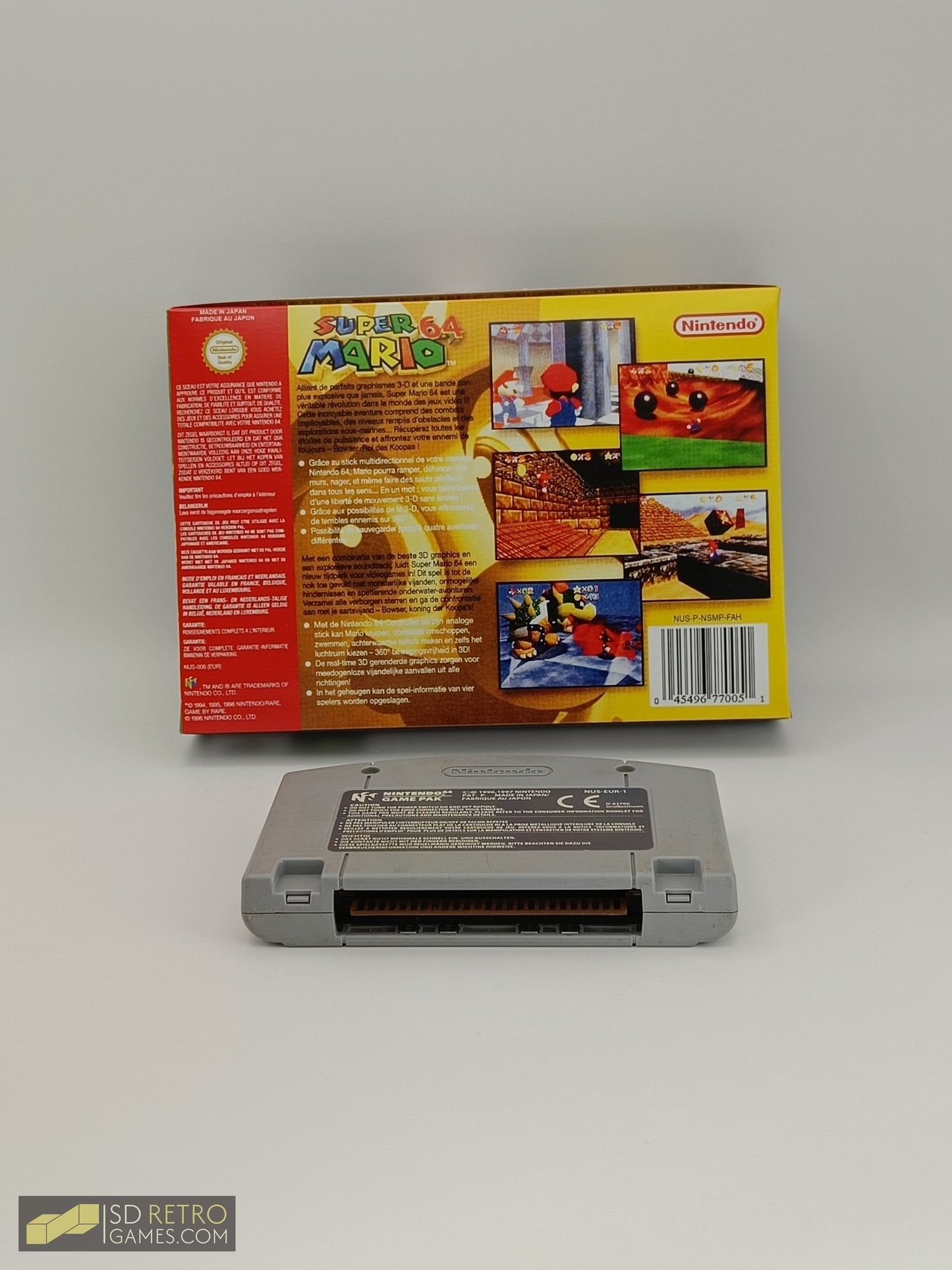 Super Mario 64 (repro box, originele cartridge) - Nintendo 64
