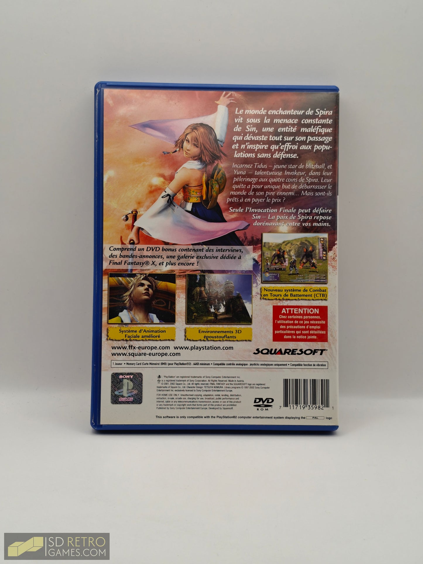 Final Fantasy X + Final Fantasy Beyond DVD (FR) - PlayStation 2