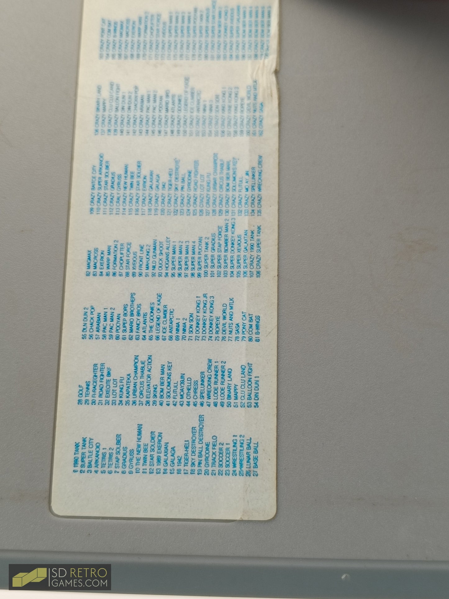 Super 190 in 1: Multicart - NES