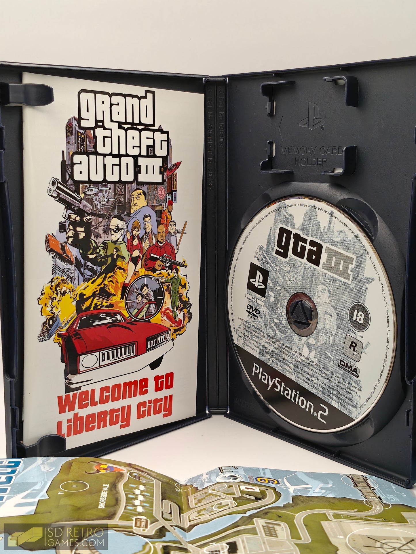 Grand Theft Auto III + Map - PlayStation 2