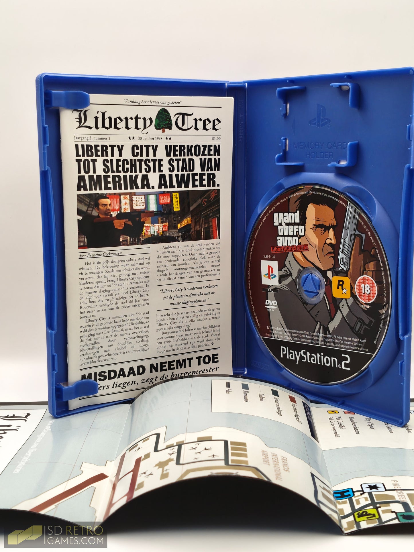 Grand Theft Auto: Liberty City Stories + Map - PlayStation 2