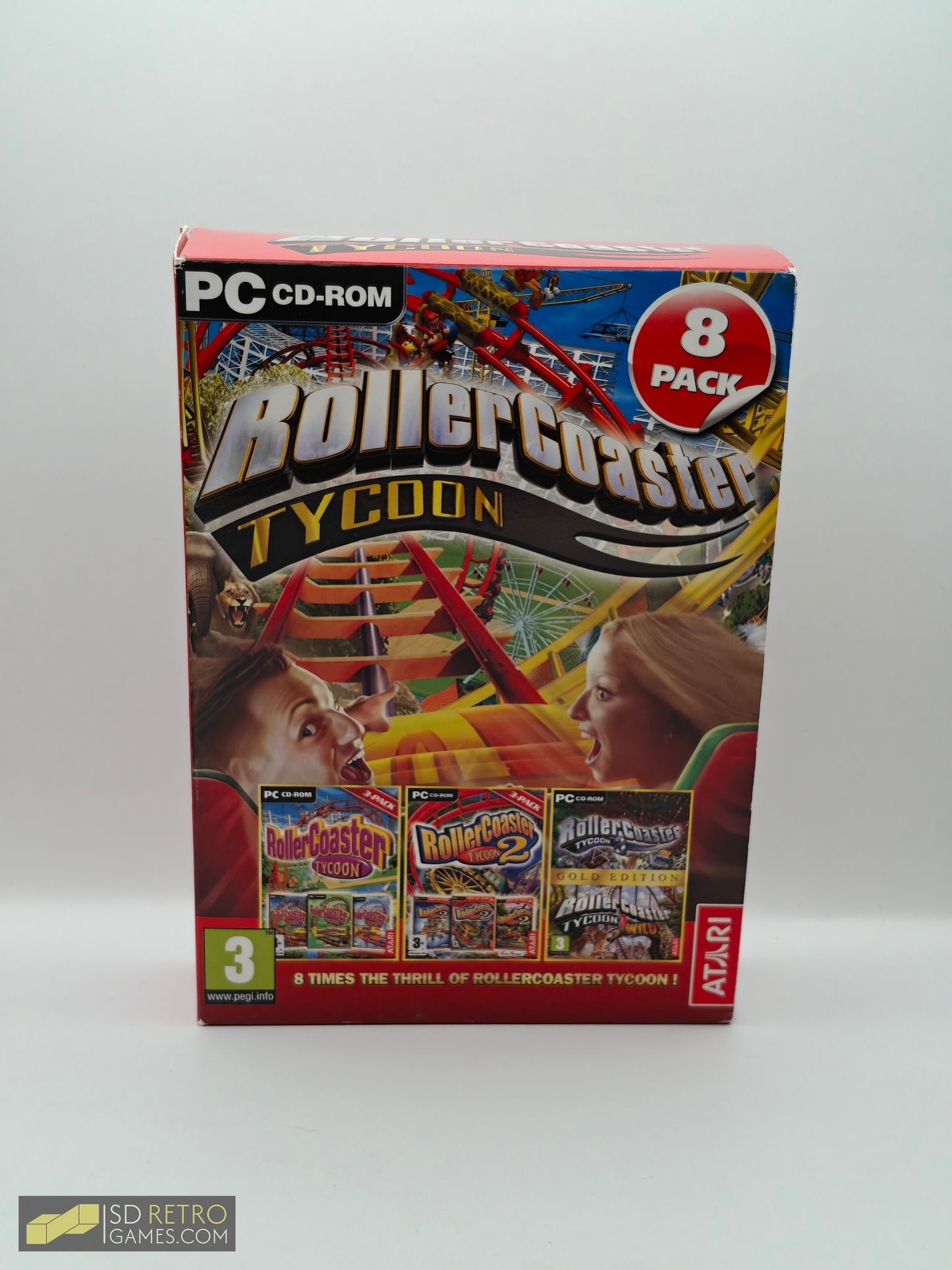 Roller Coaster Tycoon 8 Pack (All 3 games + Expansions) - PC