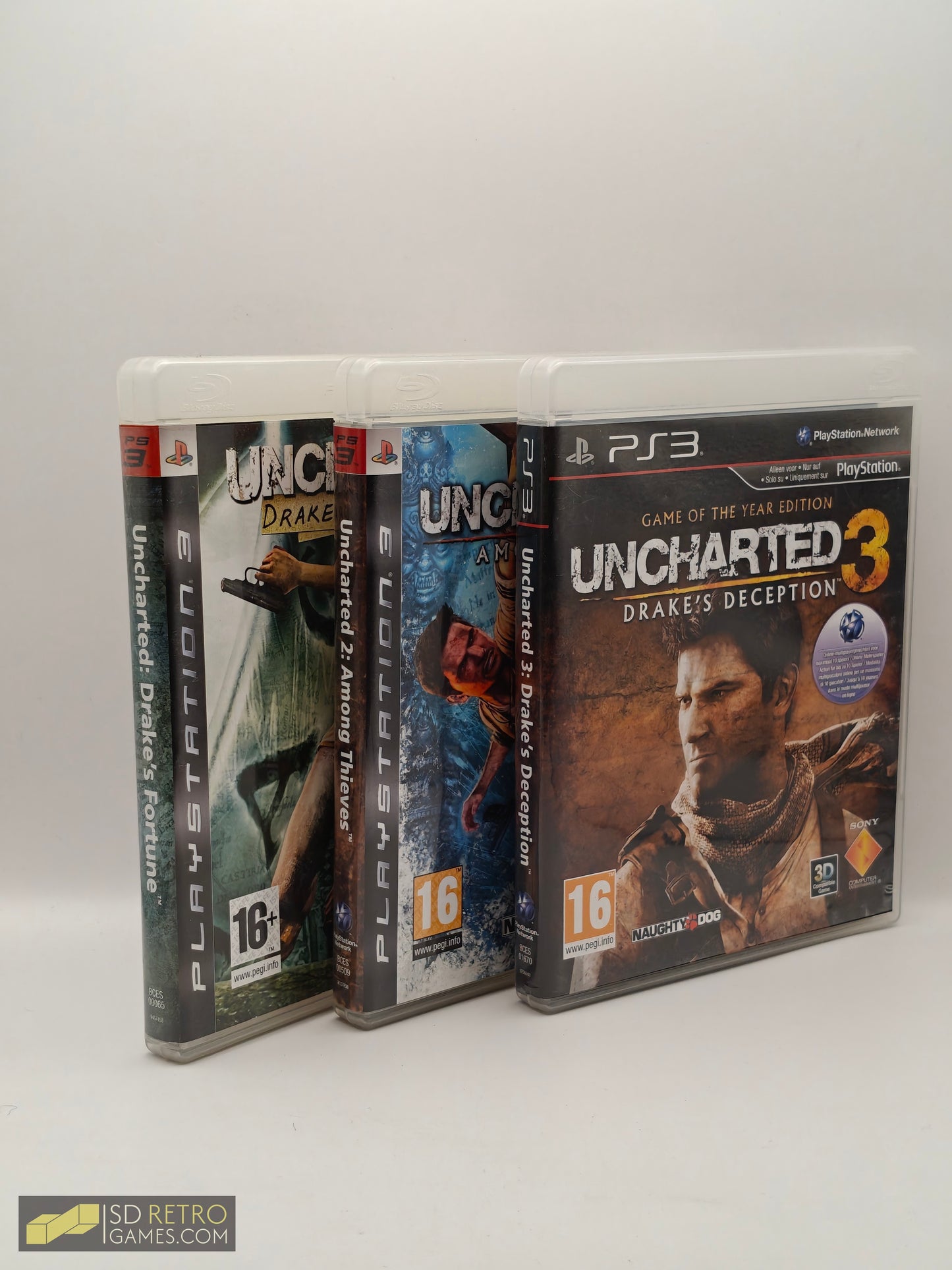 Uncharted Trilogy Complete (3 games lot) - PlayStation 3