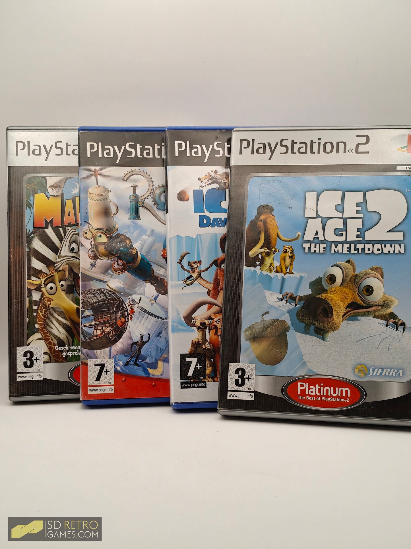 Dreamworks Lot: Madagascar, Ice Age (2+3), Robots - PlayStation 2