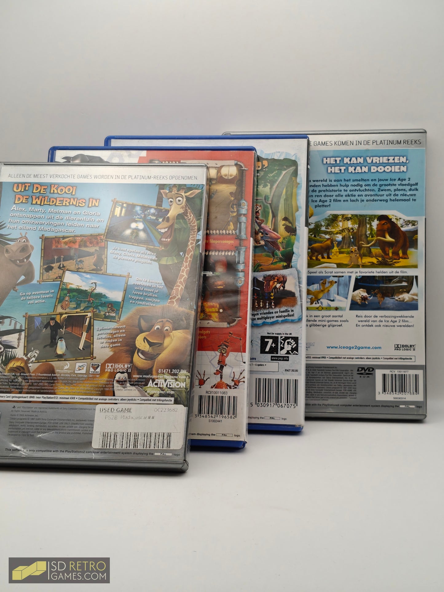 Dreamworks Lot: Madagascar, Ice Age (2+3), Robots - PlayStation 2