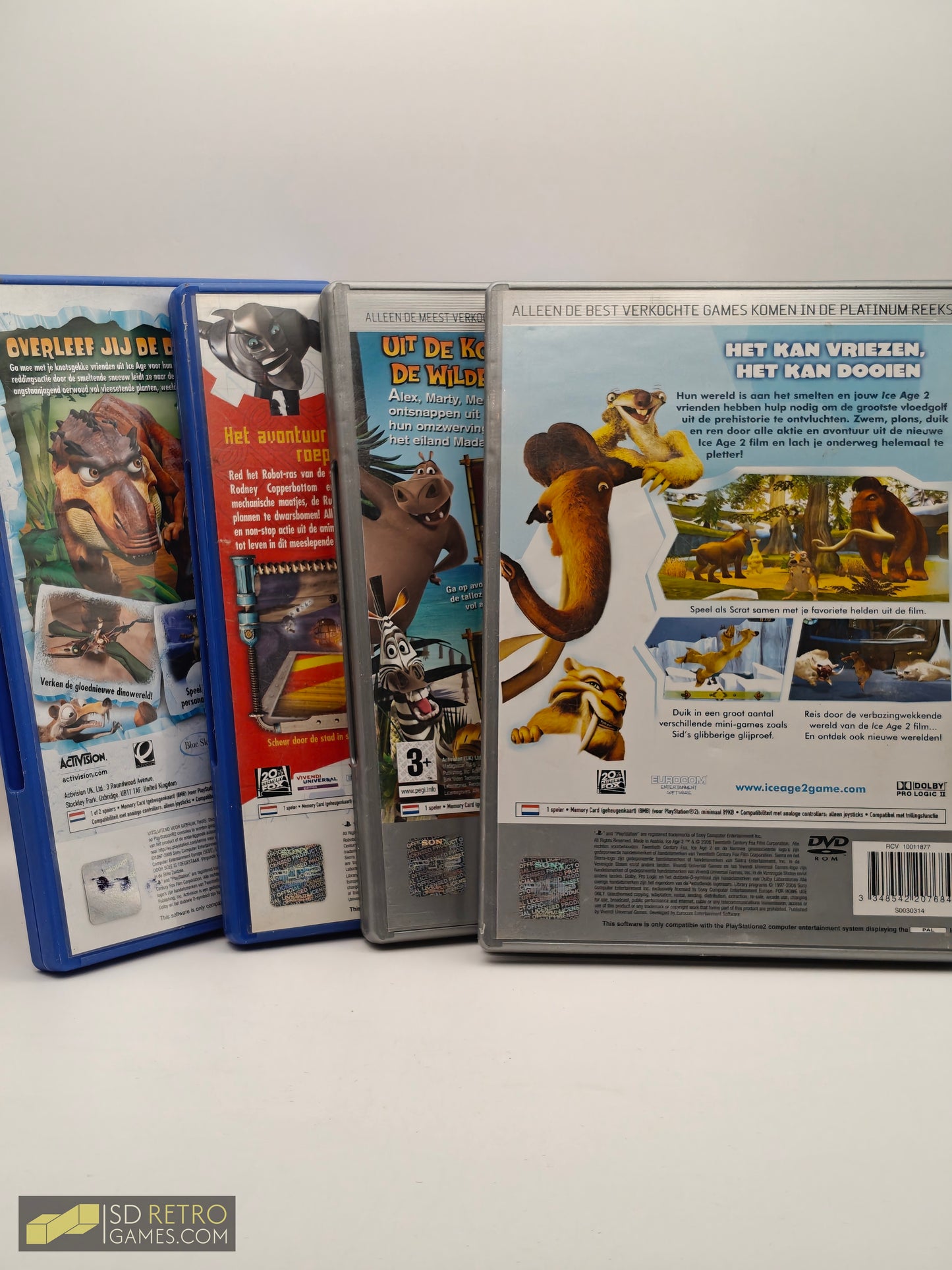 Dreamworks Lot: Madagascar, Ice Age (2+3), Robots - PlayStation 2