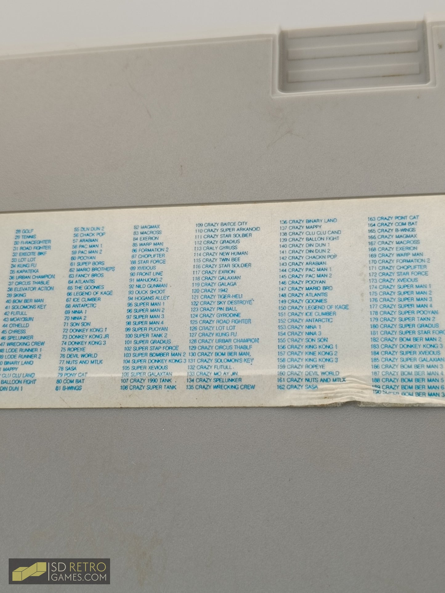 Super 190 in 1: Multicart - NES